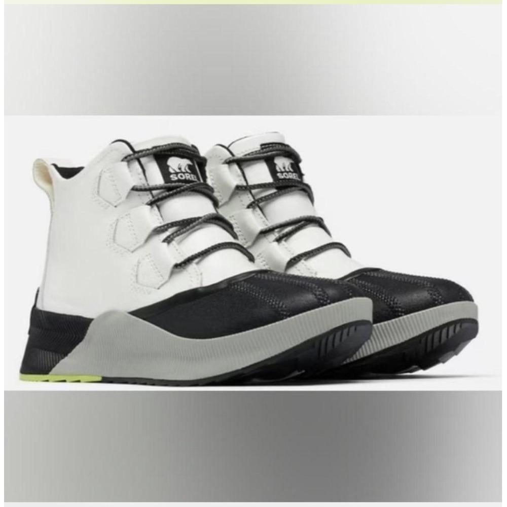 Sorel Out N About III Classic Waterproof snow Rain Duck Boots White Black sz 9.5